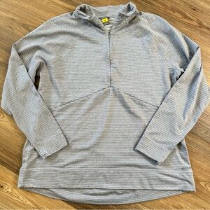 Eddie‎ Bauer Travex 1/4 Zip Pullover Women’s XL Gray Lightweight Hiking Outdoors